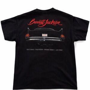 Barrett-Jackson Classic Car Tee | Black Graphic Back Hit | Size M